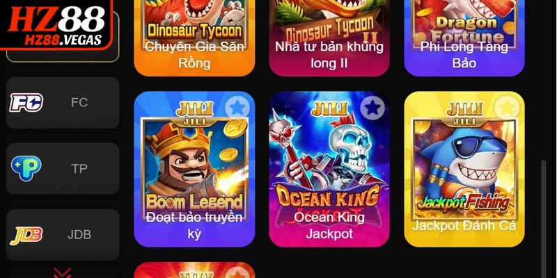 Jackpot đánh cá tập trung vào cơ hội thắng thưởng cực lớn cho hội viên