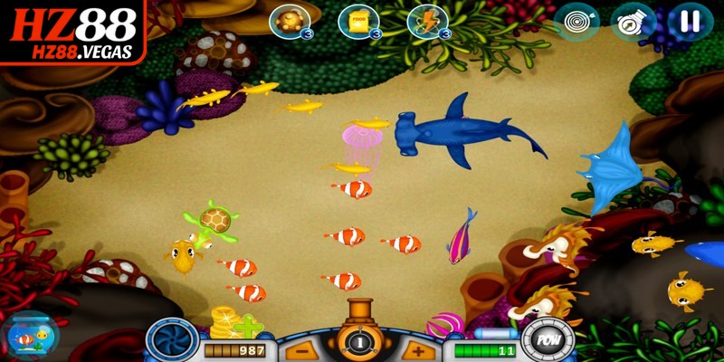 Người mới nên khởi đầu bằng việc bắn các loại cá nhỏ