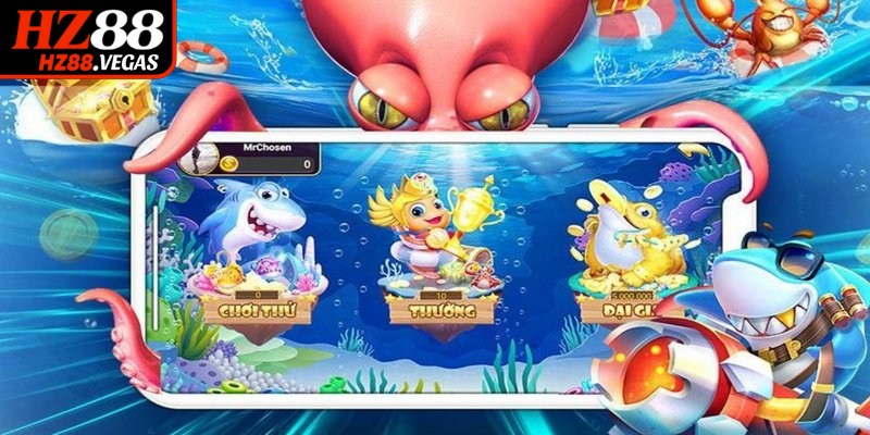 Những phòng chơi trong bắn cá Tiểu Tiên Cá